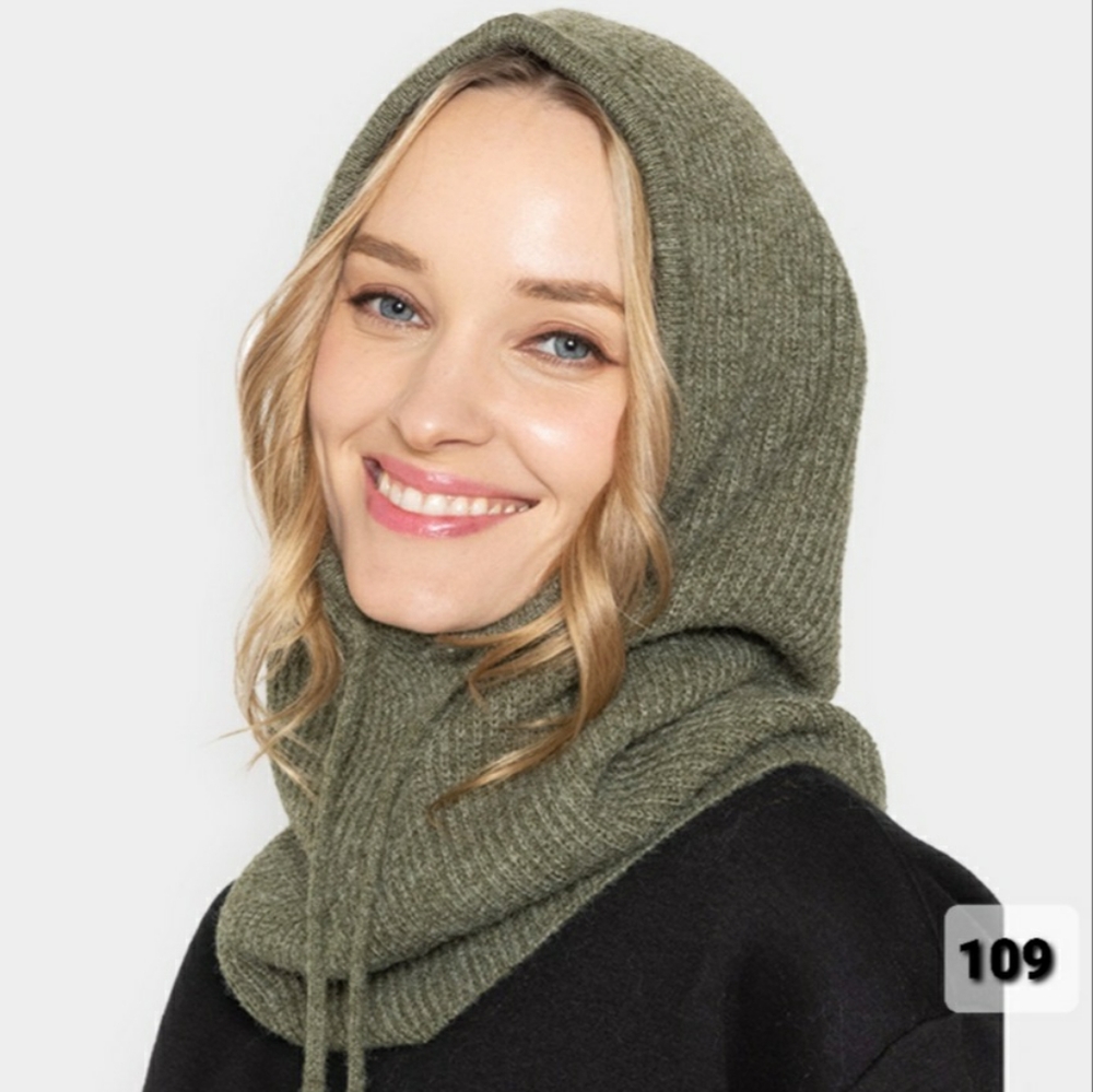 SNOODIE - Women's snoodie hoodie Olive Green  NWT*